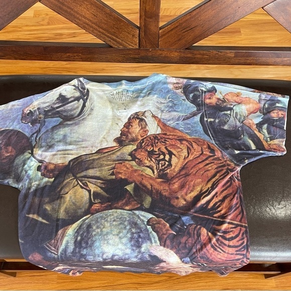 L.A.T.H.C. Los Angeles Tree House Club size M Tiger Tee shirt double sided hit - Picture 9 of 9